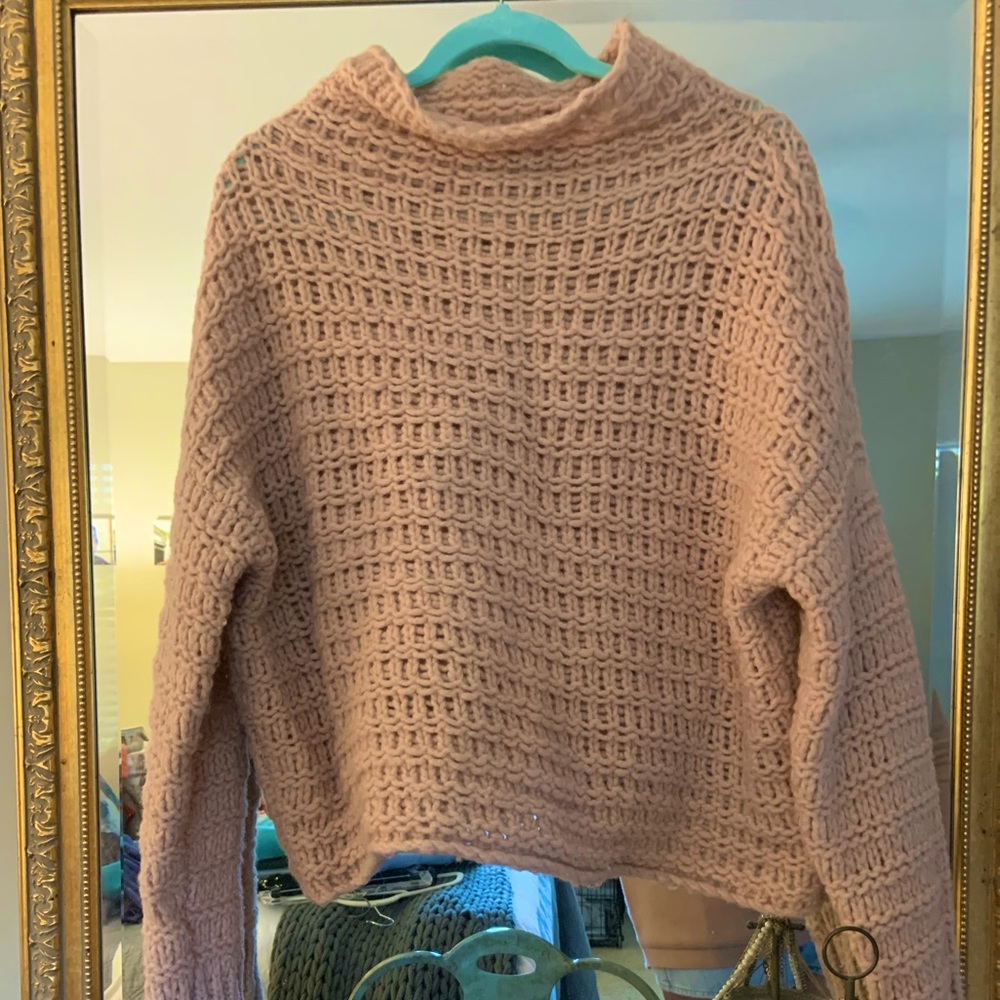 Free People Wool Swing Sweater in Light Pink - XS/S